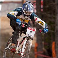 Roger Rinderknecht close to winning UCI 4X World Cup in Andorra - Second Image