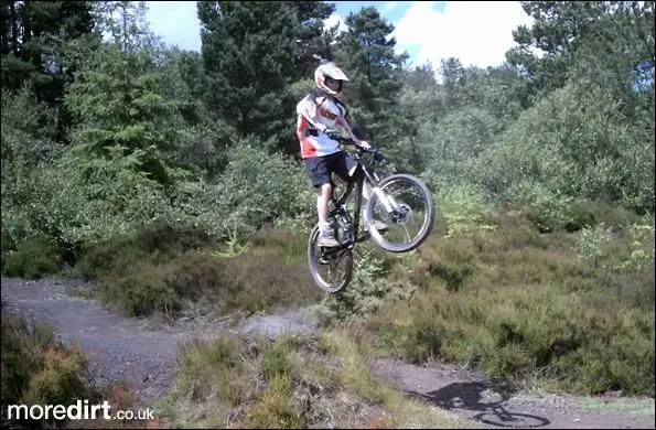 me at tavi woods doing a small jump