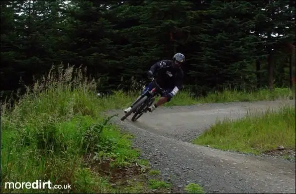 First berm on the new Essentials Trail at Glentres