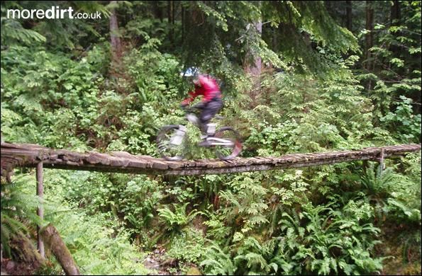 15ft bridge over rocky creek, squamish