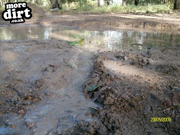 our area where we jump was flooded after rain. so 