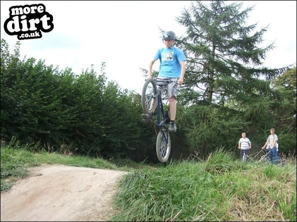my mate riding some trails