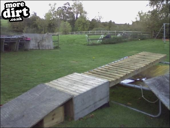 we built this out of a wheel cair ramp, a wooden s