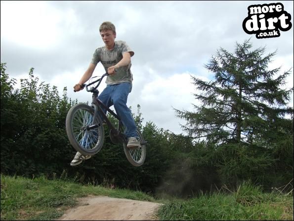 my mate riding some trails