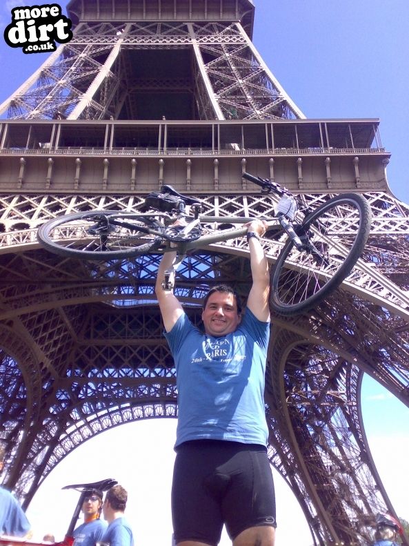 rode for the samaritans from london to paris in 20