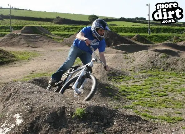 Trying out the new pump track.