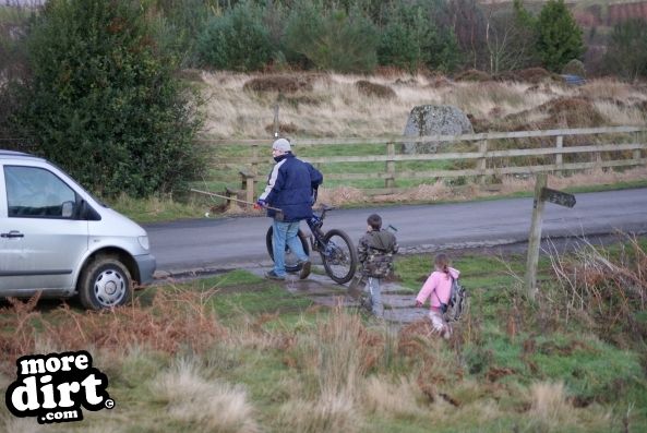 on the way back to the car with the helpers