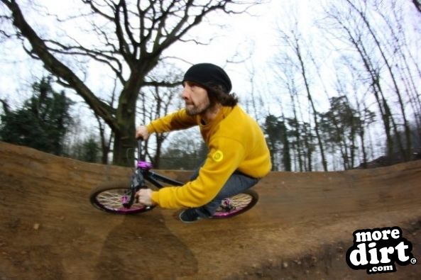 Me resting my bad back! railing berms at Wango's p