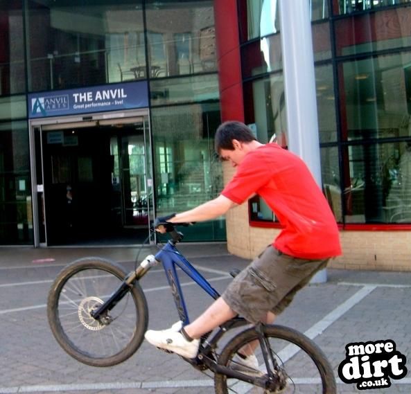 Me doing a manual on my kona. Me and a mate just m