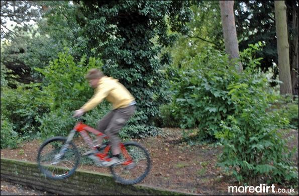 Me leaving the park to go home for my tea