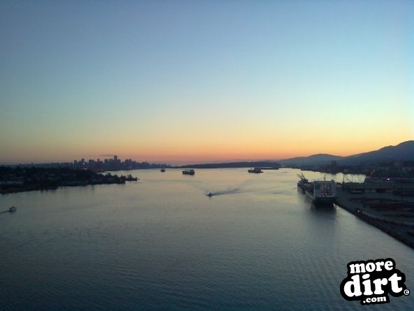 Looking Over to Vancouver at Sunset 