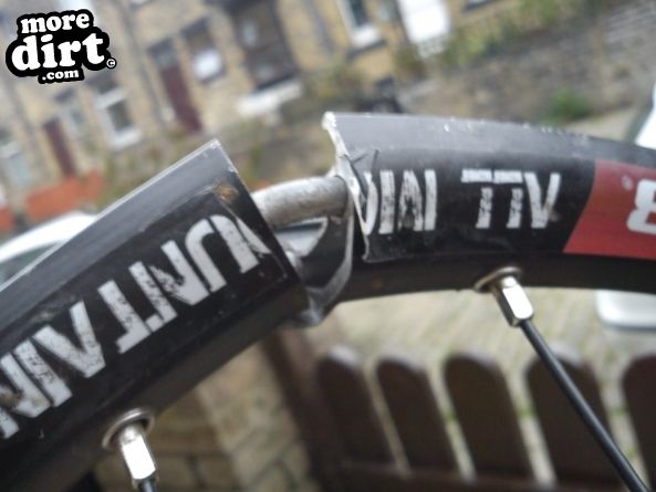 Snapped, and warped. After landing a jump terribly