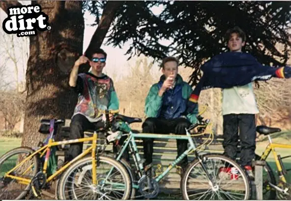 Me and some mates out biking - Taken in 1990-1991 