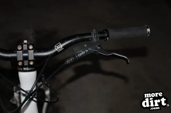 Avid Code5 front brake lever, and a Spank lock-on 