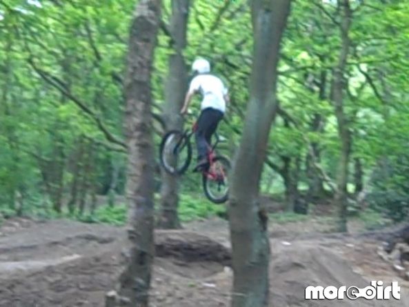 Hitting some big jumps, they may not look big but 