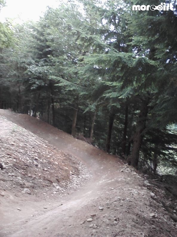Brutal Berm! steep drop into seriously fast berm! 