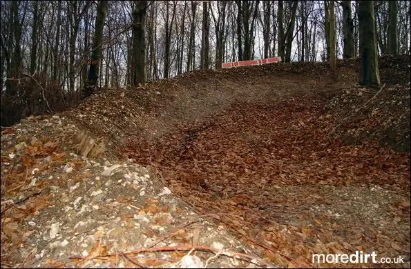 One of the berms on the new X-Up course