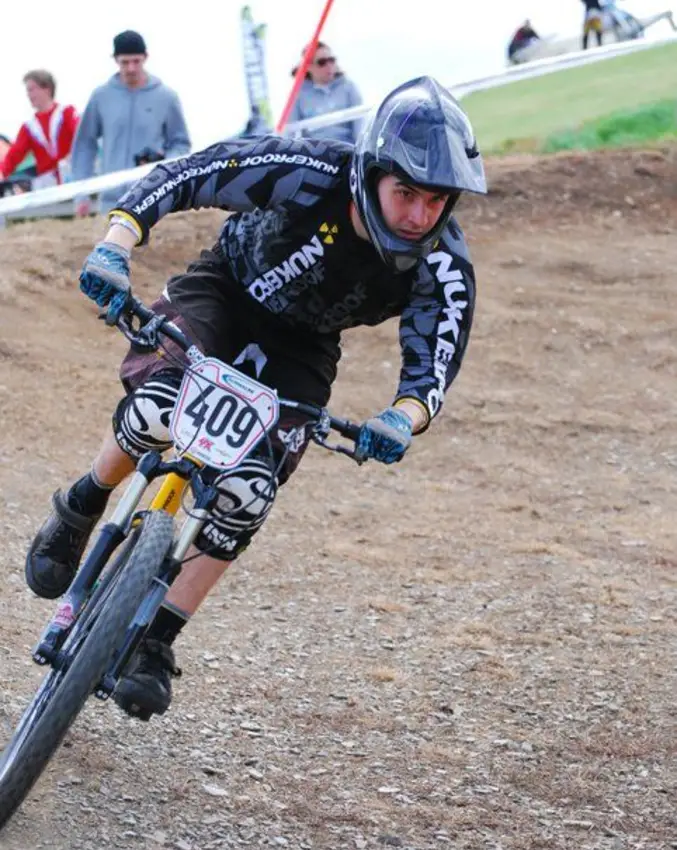Me racing at round 6 of the british four cross ser