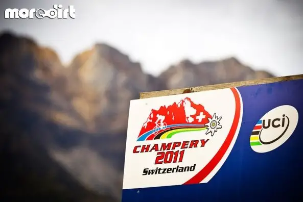 Team CRC/Nukeproof at the MTB World Champs in Cham