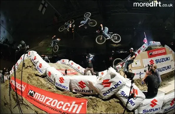 Front flip sequence of Lance McDermott at the Marz