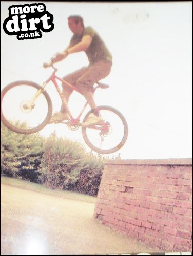 me being silly with no helmet on