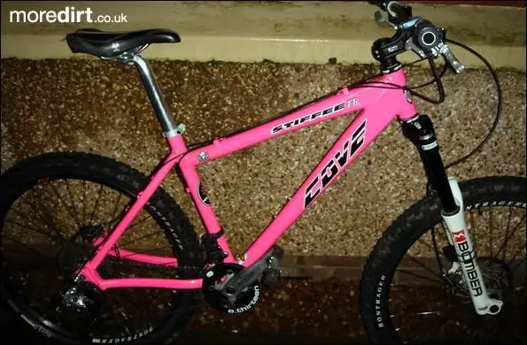 A Big Pink Stiffee, with Big earl wheels, tyres, b