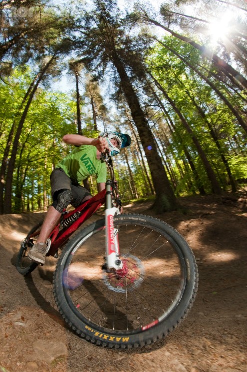 Fisheye fun on the duel track