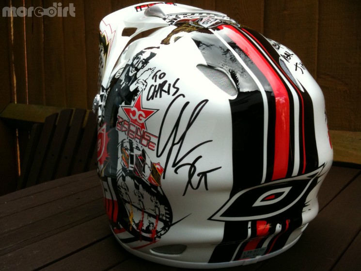 CG signed helmet - get well soon bro