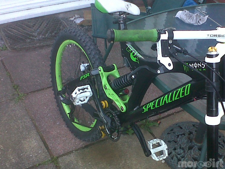 the bike in the middle of completion 