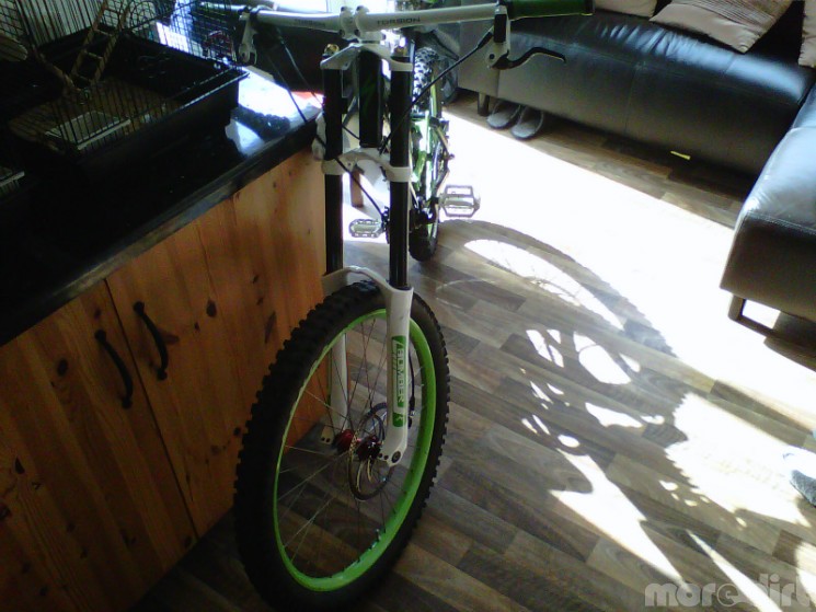 the bike in the middle of completion 