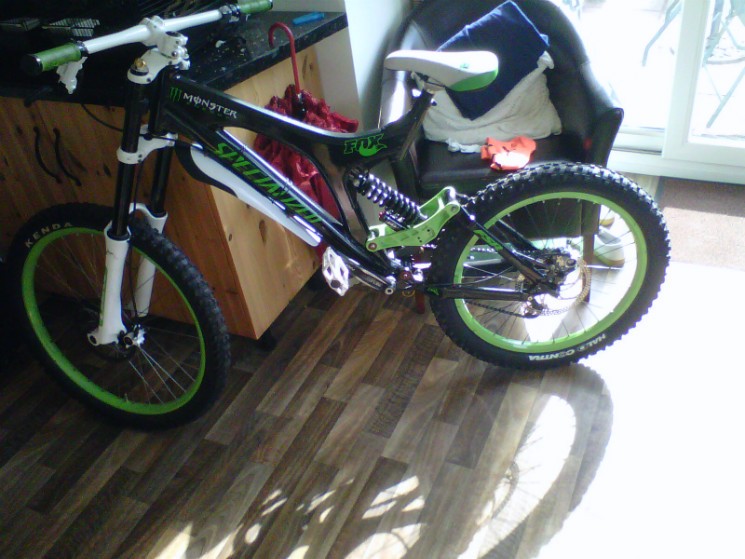 the bike in the middle of completion 