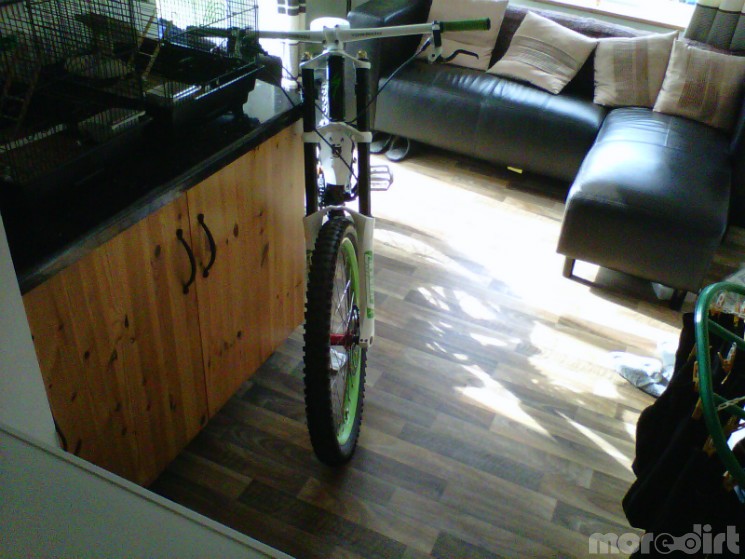 the bike in the middle of completion 