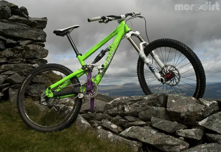 My bike ontop of a hill in Snowdonia National Park