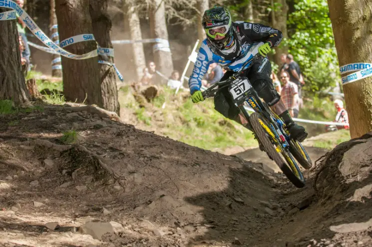 Sam Hill on the fastest part of the track