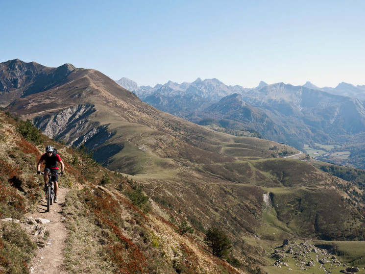 Riding in the Pyrenees mountains on one of our holidays. www.basqueMTB.com