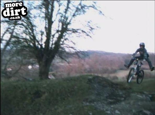 me doing a no footer on my new huck rig ((: