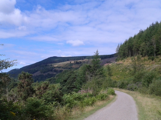 View half way up the first climb of 