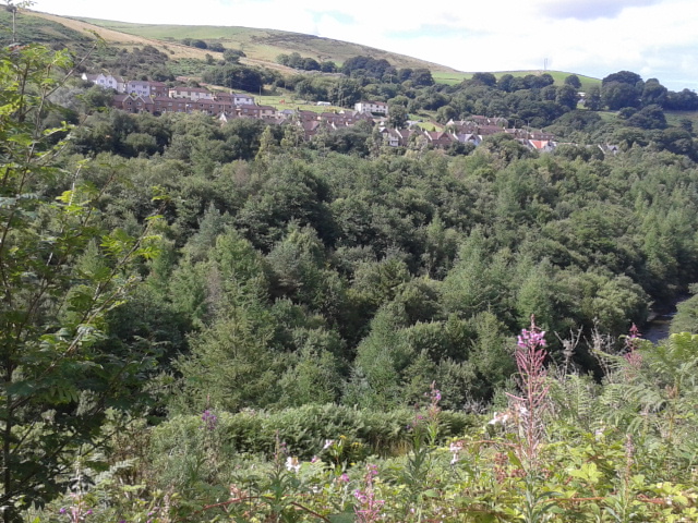 View half way up the first climb of 