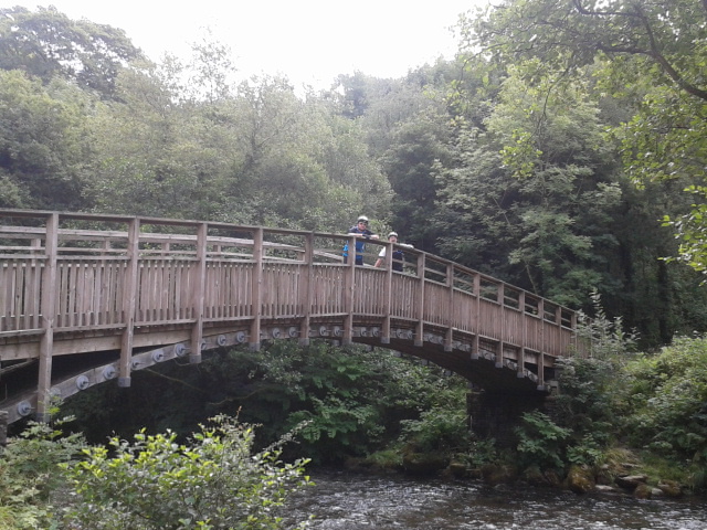Wythall1 & Pazza1 on the Bridge at the beginning o