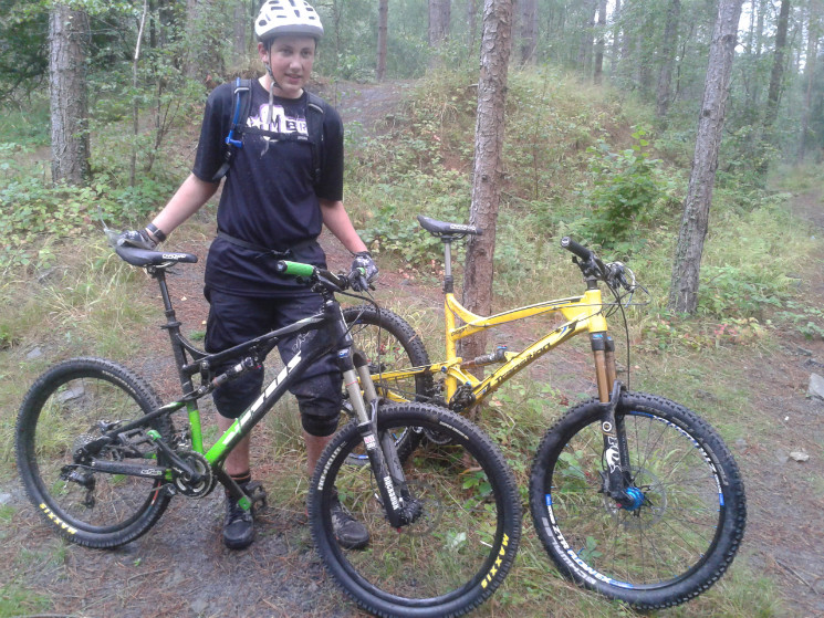 Ollie with his new bike
