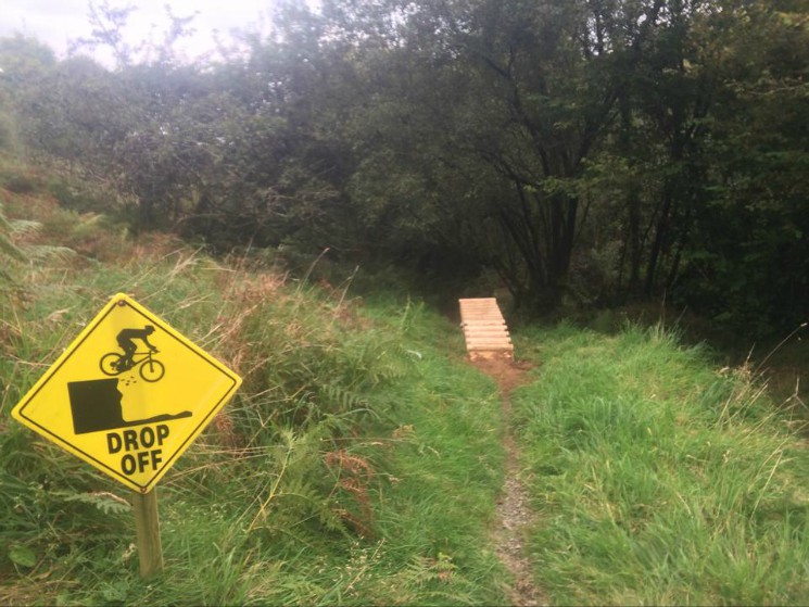New Northshore drop at North Devon Mountain Bike Trails - Keypitts Farm
