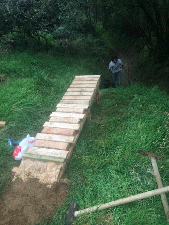 New Northshore drop at North Devon Mountain Bike Trails - Keypitts Farm
