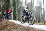 Rural Affairs Secretary Richard Lochhead joins local young bikers to test out the riding of the Moray Monster trails that are currently being constructed.