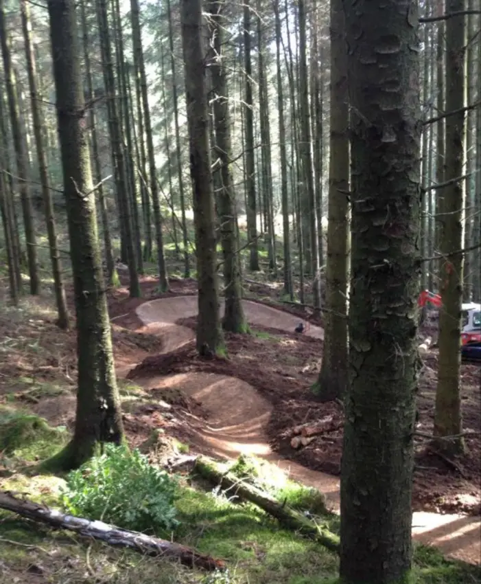 First new trail in Nant Yr Arian forest in around 