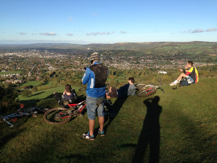 On top of the Cotswalds near Gloucester