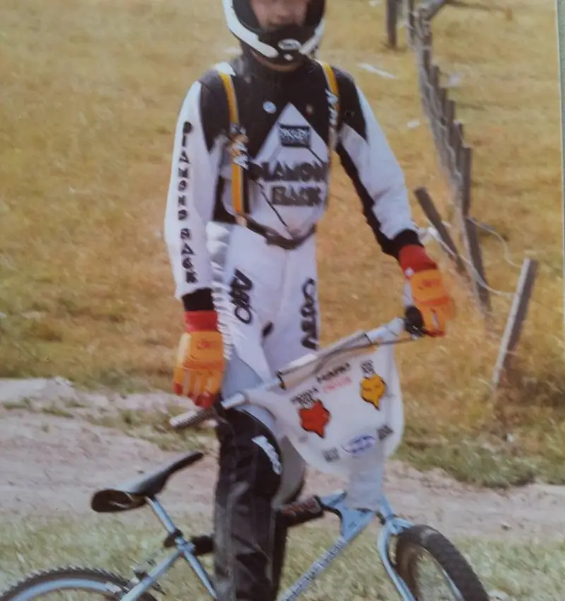 Me back in the day at Windy Nook BMX track for one