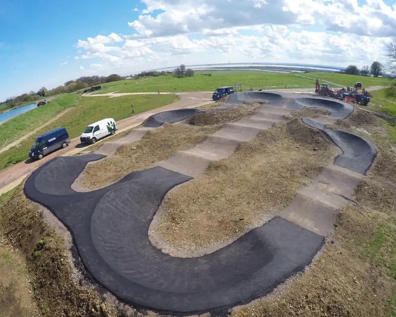New duel pumptrack at Hadleigh Park