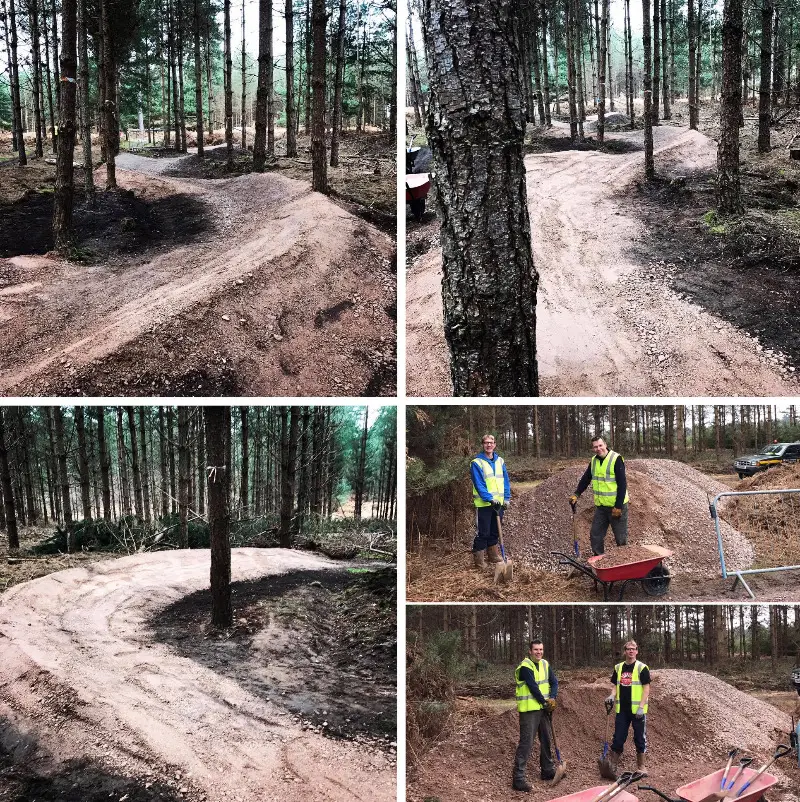 The local trail building group TIMBER have been bu