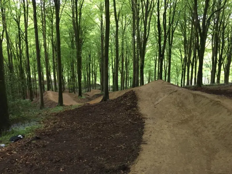 New red graded trail opening soon at Wind Hill B1k