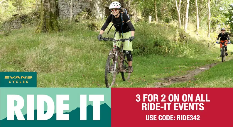 3 for 2 OFFER On Evans Cycles RIDE IT Events